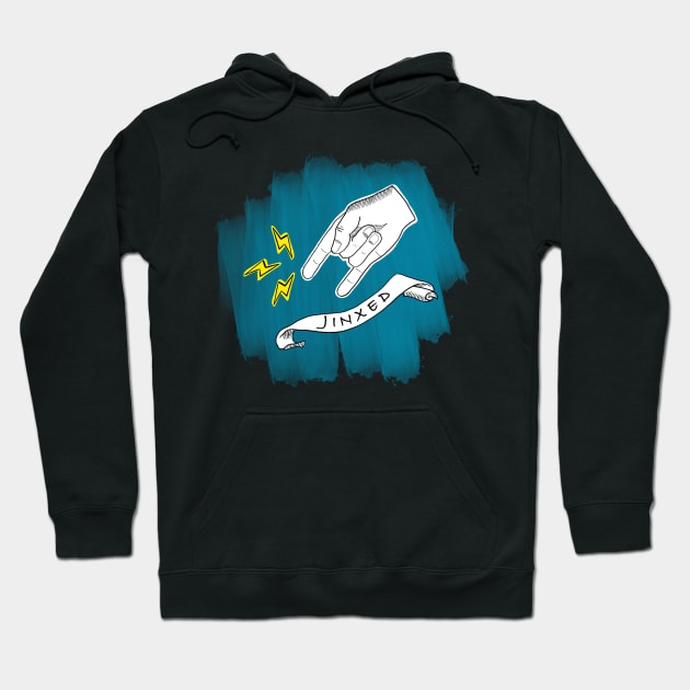 Jinxed - horn hand gestures Hoodie by SHMITEnZ